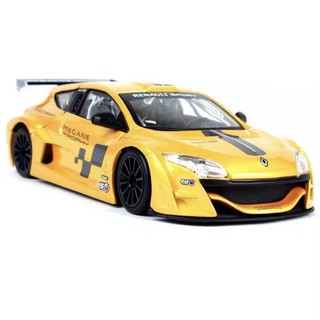 โมเดลรถเหล็กRenault Megane Trophy สเกล1:24 รายละเอียดสวยสมจริงฝากเครื่องท้ายสามารถเปิดออกได้เป็นงานโมเดลสำหรับตั้งโชว์