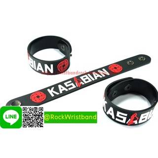 Kasabian ขายริสแบนด์  KSB340NA Wristband สายรัดข้อมือวงร็อค