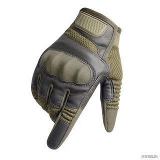 ✖ஐTouchscreen Leather Motorcycle Gloves Motocross Tactical Moto Motorbike Pit Biker Protective Gear Racing Full Finger G