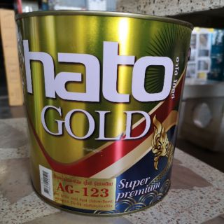 สีทองHato AG-123 สูตรน้ำมัน(3.785ลิตร) สีทองฮาโต้