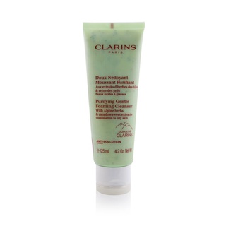 Clarins - คลีนเซอร์โฟมทําความสะอาดผิวหน้า สูตรอ่อนโยน ด้วยสมุนไพรอัลไพน์