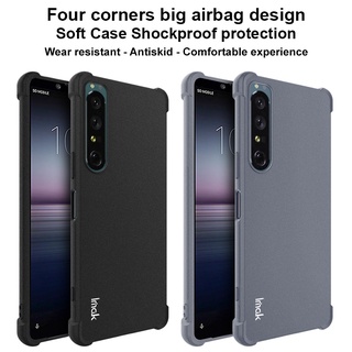 Imak Sony Xperia 1 IV เคลือบด้าน รวมทุกอย่าง สี่มุม ถุงลมนิรภัย กันกระแทก TPU เคสนิ่ม เคสด้านหลัง เคสโทรศัพท์ ป้องกันการตก