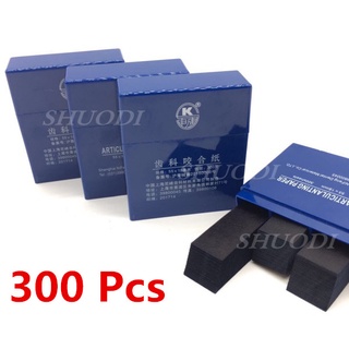 300 Sheets Dental Articulating Paper Blue Strips Dental Lab Products Teeth Care Whitening Accessories 55*18mm