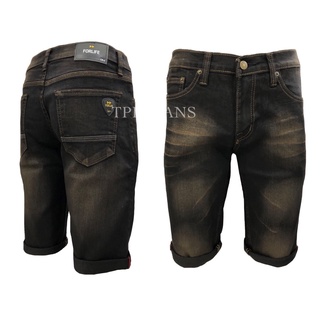 JEANSEXPRESS Mens Slim Shorts กางเกงยีนส์ขาสั้นชายสามส่วนสีฟอกสนิม เป้าซิป ทรงสลิมสวย Size 28-36 รับชำระปลายทาง