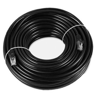 Cable Cat6 Outdoor 100Mสายแลน(ภายนอกอาคาร)สำเร็จรูปพร้อมใช้งาน ยาว 100 เมตร (Black)