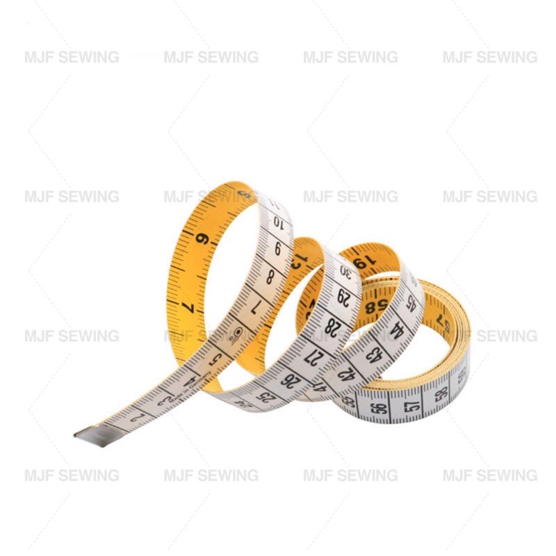 สายวัดตัว สายวัดเอว คุณภาพดี นิ่มไม่บาด ผลิตจากเยอรมัน ยาว150CM กว้าง1.5CM&1.8CM