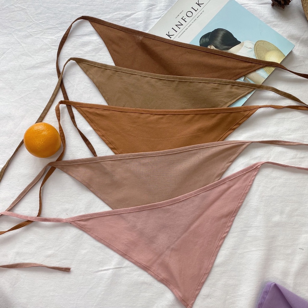 HAIR SCARF ผ้าโพกผม แมทช์ได้กับหลายชุด เนื้อผ้าฝ้าย ผ้าคอตตอนลินิน ลูกไม้ - รูปที่ 5