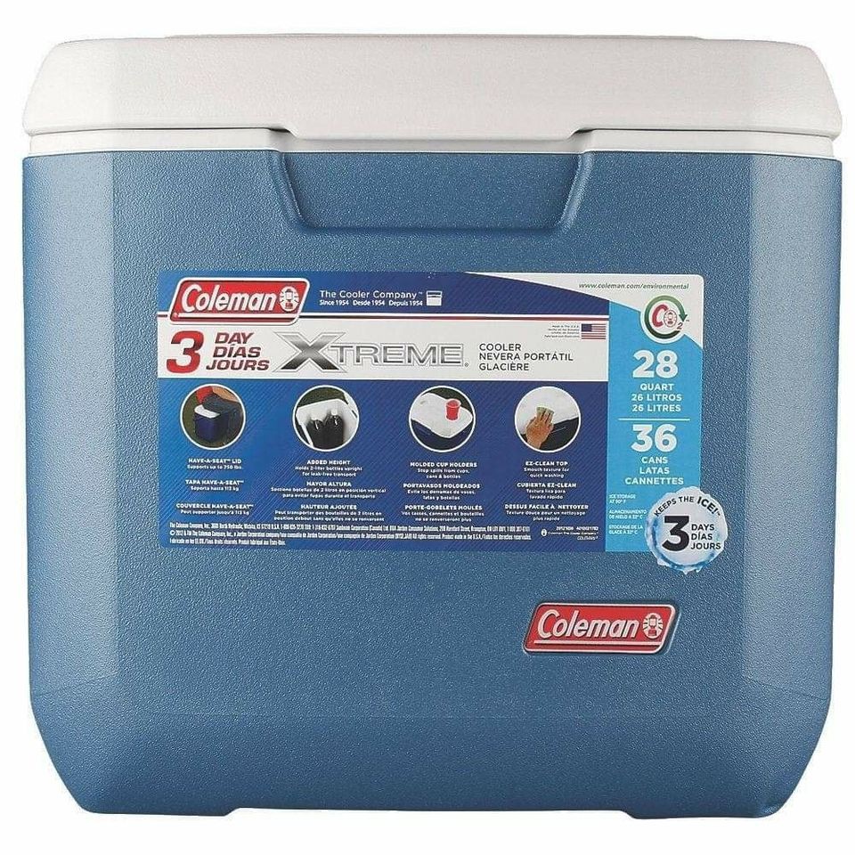 COLEMAN COOLER 28 QT EXTREME BLUE