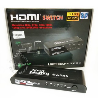 HDMI Switch 5 Port HDMI 1.4 HDCP 4Kx2K HDMI-501 RoHS