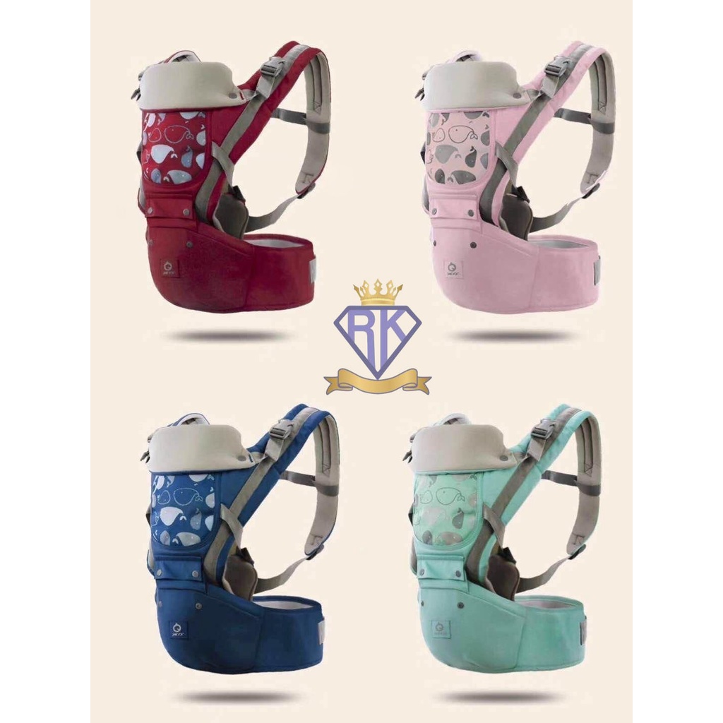 Fairy kids เป้อุ้มเด็กแบบมีซัพพอร์ต Aiebao ของแท้ พร้อมกล่อง เป้อุ้มมีที่นั่ง สำหรับเด็ก 0-48 เดือน G004