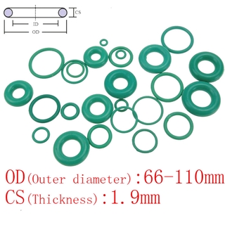 แหวนยาง O - Ring สีเขียว 1 . 9 มม . Od 66-110 มม . 2 ชิ้น