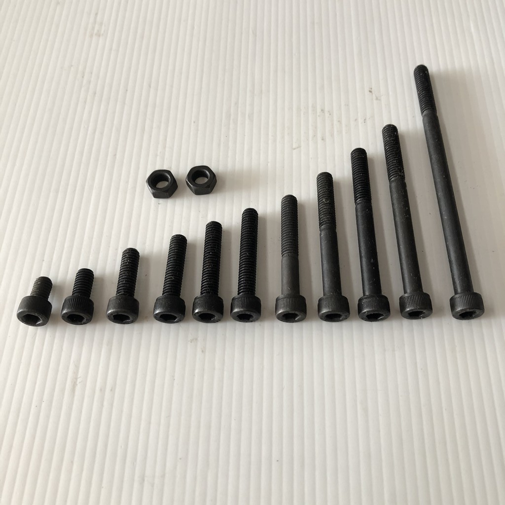 น็อต สกรู หัวจม มิลดำ M6x1.0 (เบอร์10) น็อตหัวหกเหลี่ยม น็อตดำ น็อตเกลียวแข็ง น็อตเบอร์10 น็อตหัวจม สกรูหัวจม น็อตแข็ง – โปรปัง