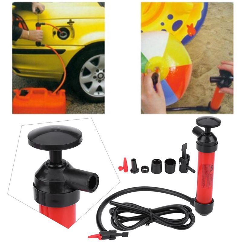 Nearbeauty Potable 200cc 5L/min Manual Car Siphon Pump Pipe Oil Extractor Liquid Transfer Hand