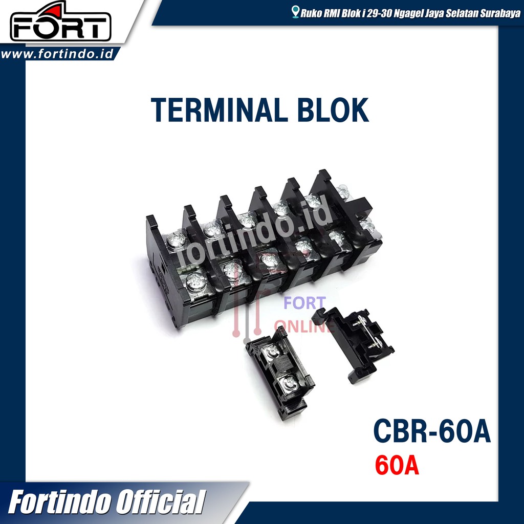 CBR-60A Terminal Block รุ่น Tend Rail 1 ฟังก์ชั่น FORT BRAND