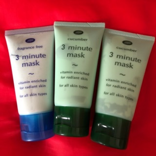 Boots cucumber 3 minutes mask