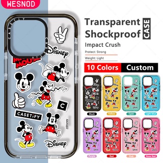 กันกระแทกใสแข็งแฟชั่นเคสโทรศัพท์มือถือ ลายการ์ตูน Disney Mickey House Mania น่ารัก สําหรับ IPhone 15 14 7 8 Plus Xs X Xr 13 Pro Max 12 Mini 11 Se2020คุณภาพสูงใสบางนิ่มTpu Casetifyซิลิโคนยี่ห้อโทรศัพท์มือถือไอโฟนปกป้องฝาปิด