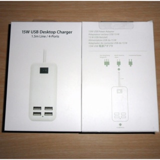 USB แบบ 4 Port (15 w usb desktop charger)