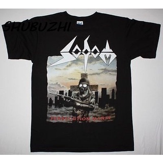 ใหม่ เสื้อยืดผ้าฝ้าย 100% พิมพ์ลาย Sodom Persecution Mania สไตล์พังก์ร็อค ฮิปฮอป สําหรับผู้ชาย