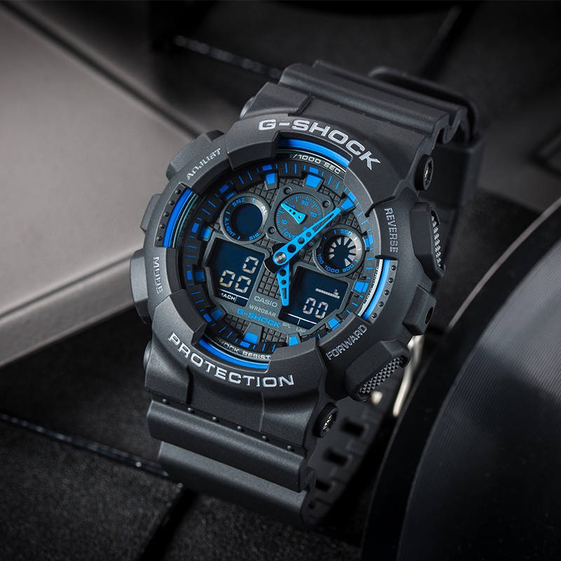 Casio Gshock GA110 GA100 men women Watch Camouflage blue Watches ga100 ...