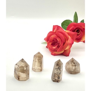 1Pc Natural Golden Rutilated Quartz Point/ Top Quality/ Good Luck Transformation Stone/ Home Decoration Collection. be
