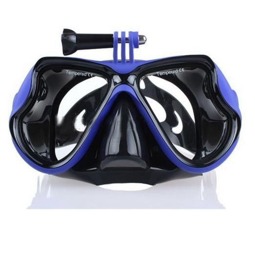 Download Yellow Diving Mask Scuba Snorkel Goggles Face Glasses Mount For Gopro Hero 6 3 4 Water Sports Water Sports Masks PSD Mockup Templates