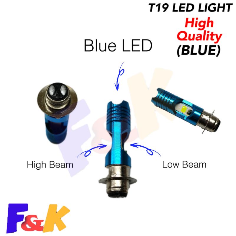 หลอดไฟ LED 3 KAKI Y15(V1) LC135 V2/FZ/BONUS/SRL115/BULB 2 KAKI MOTOR EX5/Y125/RXZ-C H4 / T19