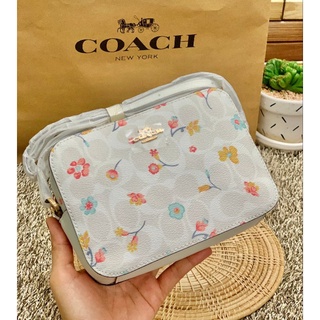 COACH MINI CAMERA BAG IN SIGNATURE WITH MYSTICAL FLORAL PRINT