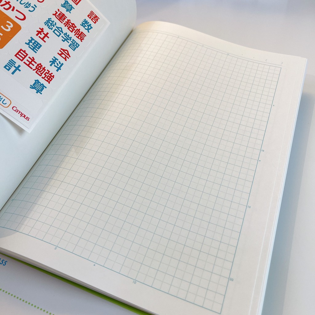 สมุดกราฟ สมุดคัดจีน CAMPUS 30S10-5 (ลิขสิทธิ์แท้) นำเข้าจากญี่ปุ่น ‼
