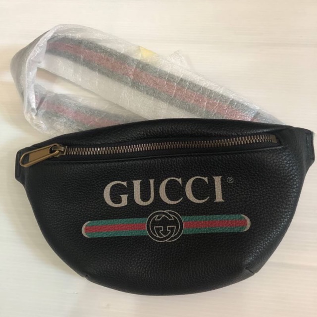 New Gucci print belt bag