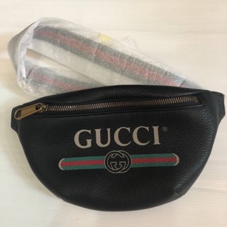 New Gucci print belt bag