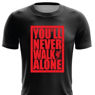 เสื้อยืด ลาย Liverpool FC แบบแห้งเร็ว ไซซ์ XS - 7XL (สี่เหลี่ยม YNWA)