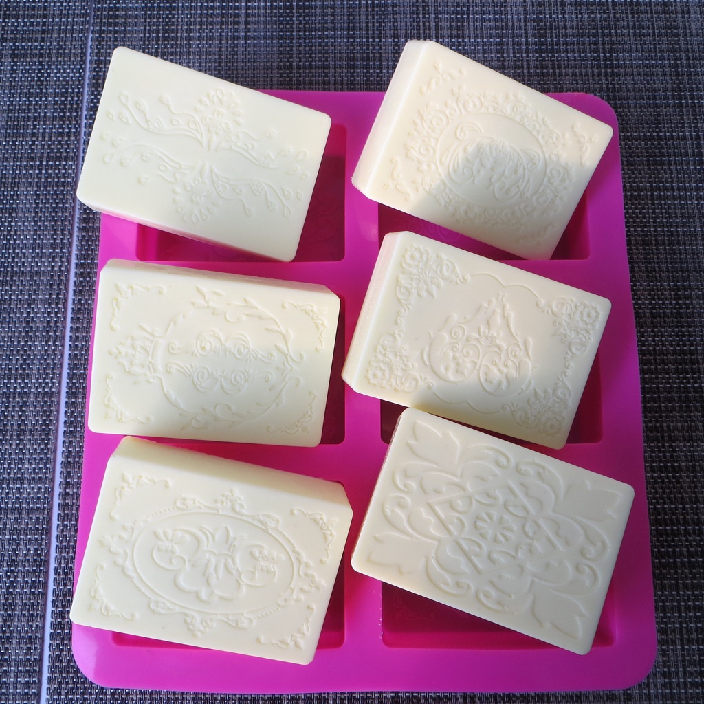 สบู่ 6-Cavity Silicone mould DIY Handmade Soap tools-BP055