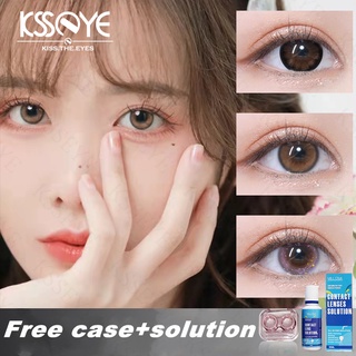 【Ksseye】ใหม่ คอนแทคเลนส์ พลังงานนุ่ม 0-8 องศา สีม่วง 14.20 มม. สีฟ้า ชมพู สําหรับเดินทาง 2 ชิ้น