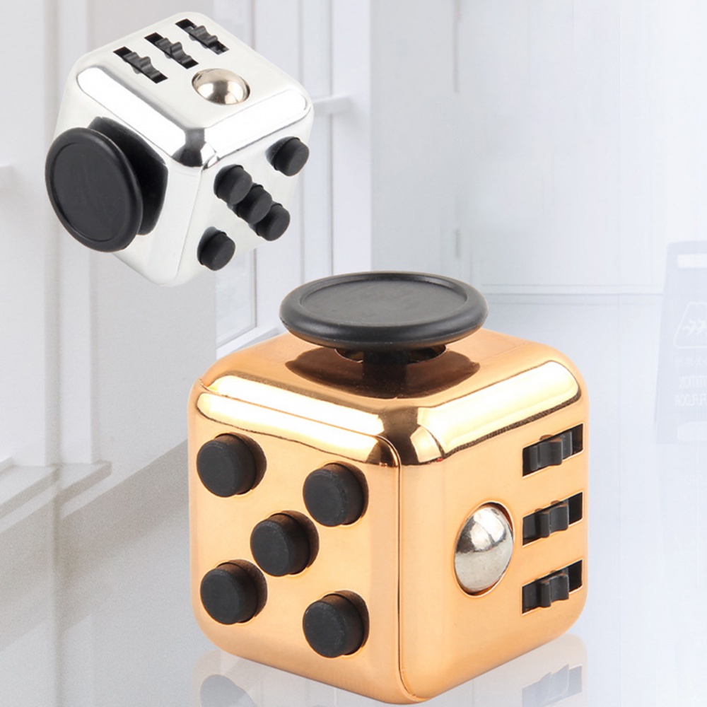 Cube Fidget ของเล่น, Cube Fidget ความวิตกกังวลบรรเทาของเล่นสําหรับเด็กและผู้ใหญ่, 6 ด้าน Fidget ของเ
