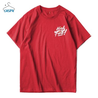 Caspa เสื้อยืดสกรีน ลายสกรีน แพนด้า ( High Five ) เสื้อคอกลมแขนสั้นผ้าฝ้าย แฟชั่น วัยรุ่น - M470T