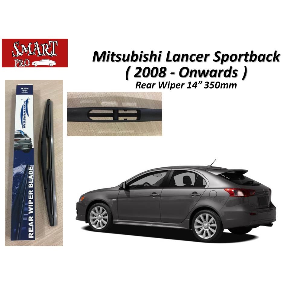 ใบปัดน้ําฝนด้านหลัง H354 ( 14 ) สําหรับ Mitsubishi Lancer Sportback ( 2008 - Onwards )