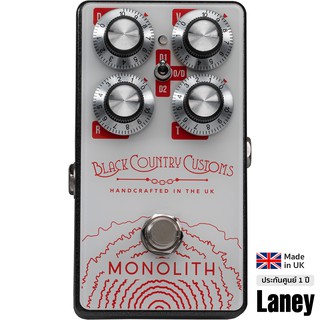 Laney® BCC Monolith Distortion เอฟเฟคกีตาร์ เสียง Distortion ไฟ LED สามสี ** ประกันศูนย์ 1 ปี / Made in UK **