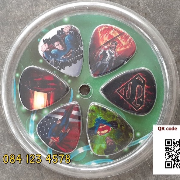 Picks Guitar Set "Superman" ชุดปิ๊กดีดกีต้าร์
