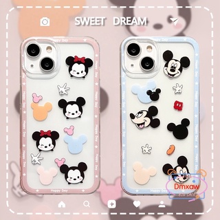 เคสโทรศัพท์มือถือแบบนิ่ม ใส ลายการ์ตูนมิกกี้ มินนี่เมาส์ สําหรับ OPPO A12 A12E A7 A5S A3S A3 F7 A83 A1 F5 A77 F3 A71 F1S A39 A57 A37 A39 A57 A37 F11