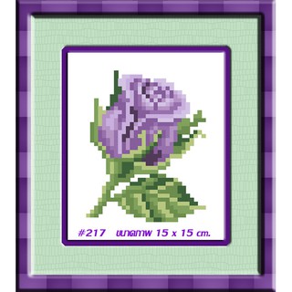 ไอแอมครอสติช iamcrossstitch DIY รหัสTmini-217 15x15 cm. ชุดอุปกรณ์งานฝีมือปักครอสติชครบชุด