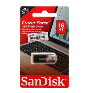 16GB "SanDisk" CRUZER FORCE (SDCZ71) สินค้ารับประกัน 5 ปี