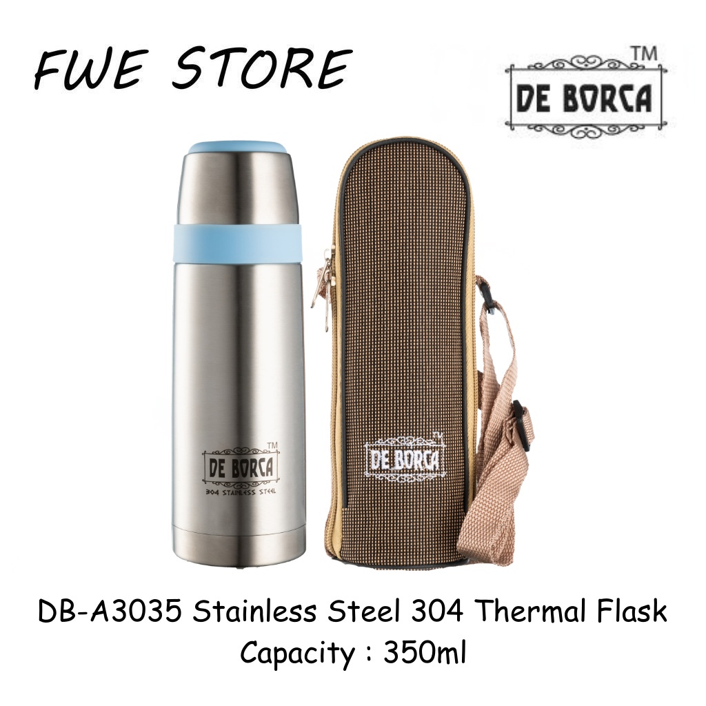 De Borca กระติกน้ําสูญญากาศพร้อมกระเป๋าอุ่น (350ml / 500ml / 800ml / 1000ml) DB-A3035 / DB-A3050 / D