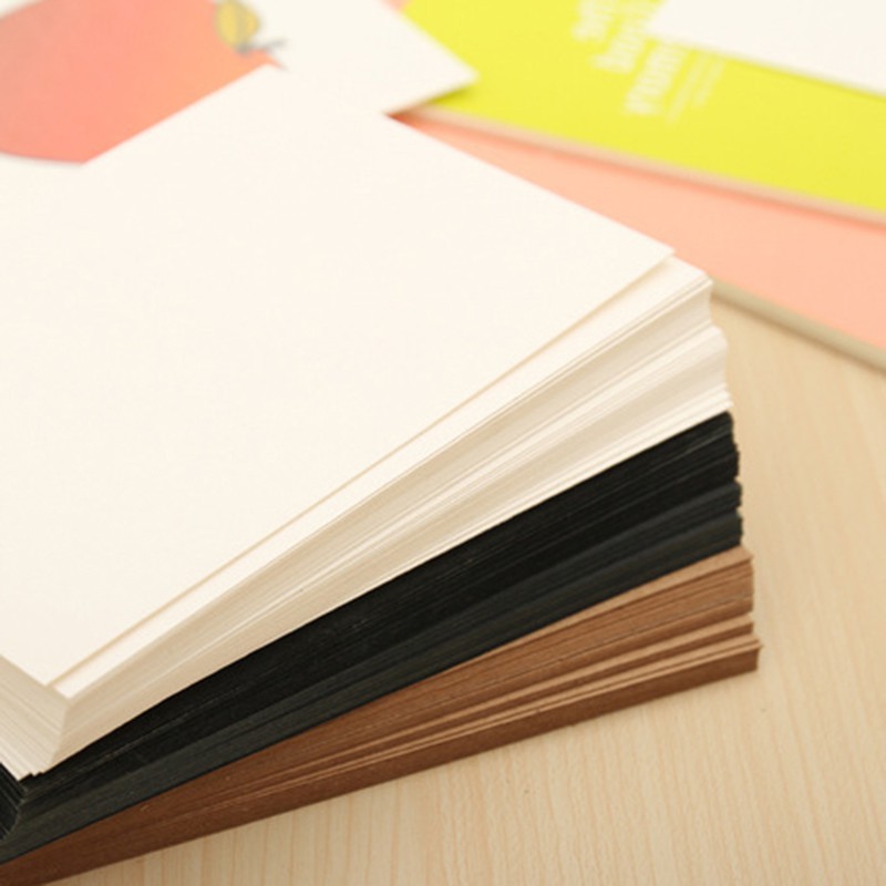 การ์ดกระดาษคราฟท์เปล่า มี 3 สี สีขาว สีดํา สีแดง DIY