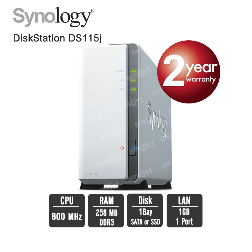 Synology Diskstation Ds115j 1 Bay Nas Shopee Thailand