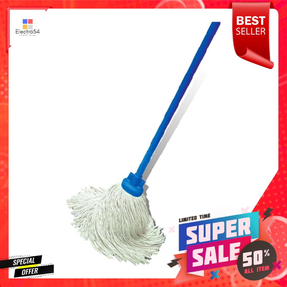 ไม้ม็อบคอตตอนหัวจุก SWASH 6 นิ้ว สีฟ้าCOTTON CORK MOP SWASH 6IN BLUE
