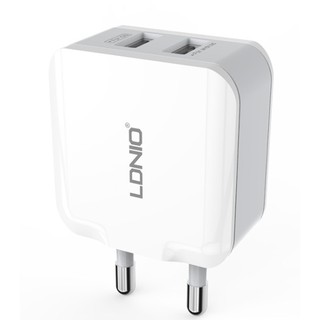 LDNIO แท้ Adapter 2USB 2.4A A2202 Auto-ID