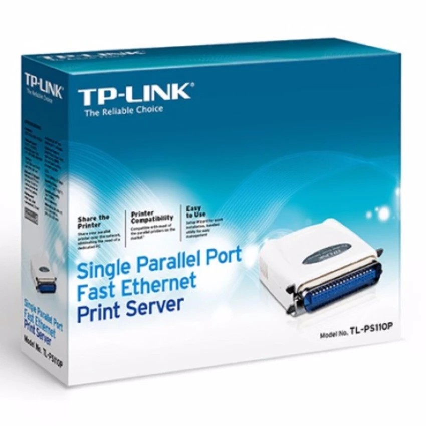 TP-Link Single Parallel Port Fast Ethernet Print Server TL-PS110P#1391