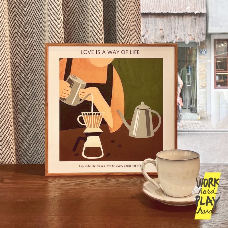 WHPH Shop รูปติดผนังมินิมอล ป้ายร้านกาแฟ ของตกแต่งร้านกาแฟ คุณภาพงานส่งออก ขายบน Amazon อเมริกายุโรป