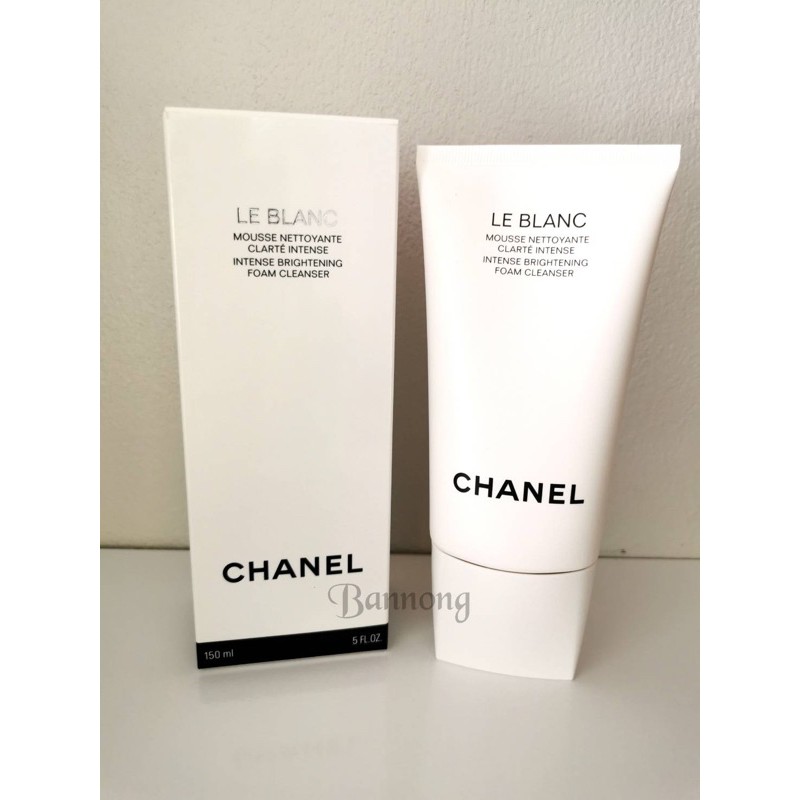 Chanel le blanc foam cleanser 150 ml โฟมทำความสะอาดผิวหน้าเพื่อผิวเปล่งปลั่ง สว่างใส หลังใช้หน้าไม่แห้งจร้า