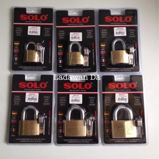 Solo กุญแจ ทองเหลืองของแท้ รุ่น 4507 มีหลายขนาด